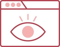 Visualization Solid Two Color Icon vector