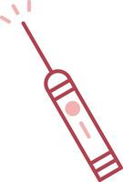 Laser Pen Solid Two Color Icon vector