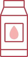 Milk Solid Two Color Icon vector
