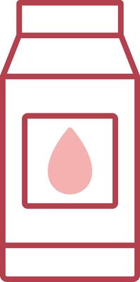Milk Solid Two Color Icon
