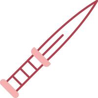 Dagger Solid Two Color Icon vector