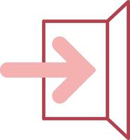 Sign In Solid Two Color Icon vector