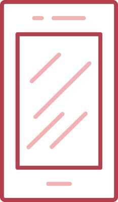 Mobile Phone Solid Two Color Icon