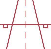 Highway Solid Two Color Icon vector