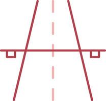 Highway Solid Two Color Icon vector