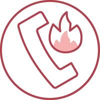 Hotline Solid Two Color Icon vector