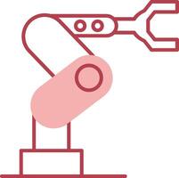 Industrial Robot Solid Two Color Icon vector