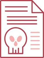 Document Solid Two Color Icon vector