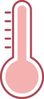 Temperature Solid Two Color Icon vector