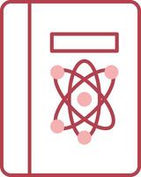 Science Book Solid Two Color Icon vector