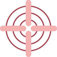 Target Solid Two Color Icon vector