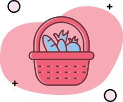 Basket Slipped Icon vector