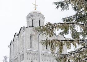 demetrio catedral, un inactivo ortodoxo Iglesia en Vladimir, construido por vsevolod el grande nido foto