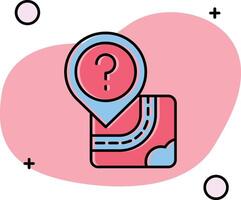 Question Slipped Icon vector