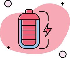 Battery Slipped Icon vector