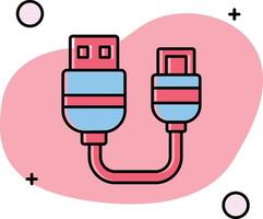 Usb Slipped Icon vector