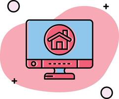 Home Slipped Icon vector