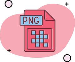 Png file format Slipped Icon vector