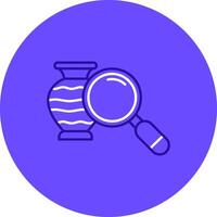 Loupe Duo tune color circle Icon vector