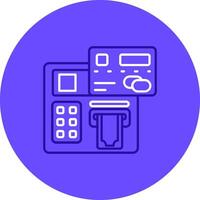 Atm Duo tune color circle Icon vector