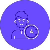 Time Duo tune color circle Icon vector