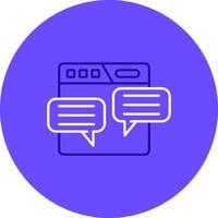Comment Duo tune color circle Icon vector