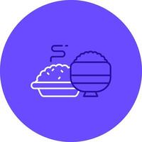 Meal Duo tune color circle Icon vector