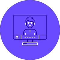 User Duo tune color circle Icon vector