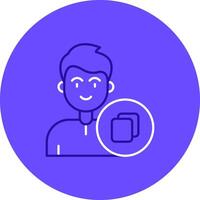 Copy Duo tune color circle Icon vector