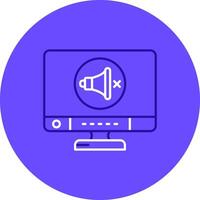 Mute Duo tune color circle Icon vector