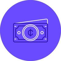 Cedis Duo tune color circle Icon vector