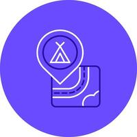 Caming Duo tune color circle Icon vector