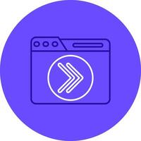 Next Duo tune color circle Icon vector