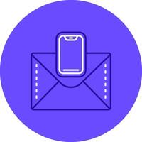 Mobile Duo tune color circle Icon vector
