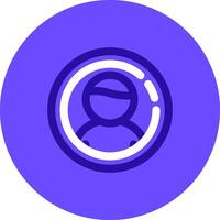 User Duo tune color circle Icon vector