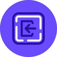 Login Duo tune color circle Icon vector