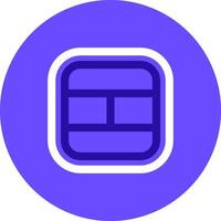 Layout Duo tune color circle Icon vector