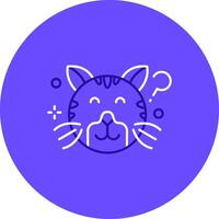 Thinking Duo tune color circle Icon vector