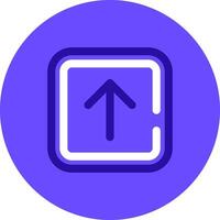 Arrow Duo tune color circle Icon vector