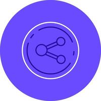 Share Duo tune color circle Icon vector