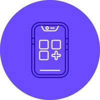App Duo tune color circle Icon vector