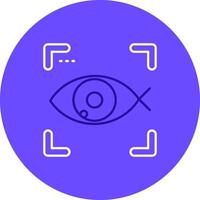 Fish eye Duo tune color circle Icon vector