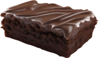 AI generated Chocolate brownie cake. Close-up image of a Chocolate brownie cake. png