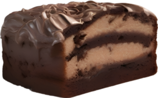 AI generated Chocolate marble cake. Close-up image of a Chocolate marble cake. png