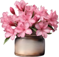 ai gegenereerd waterverf schilderij van een azalea bloem. png