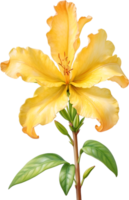 AI generated Watercolor painting of an Azalea flower. png