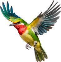 AI generated Close-up image of a Cuban Tody bird. png