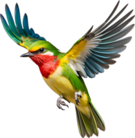 AI generated Close-up image of a Cuban Tody bird. png