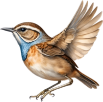 AI generated Close-up image of a Eurasian Wren bird. png