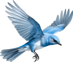 ai gegenereerd detailopname beeld van een berg blauwe vogel. png